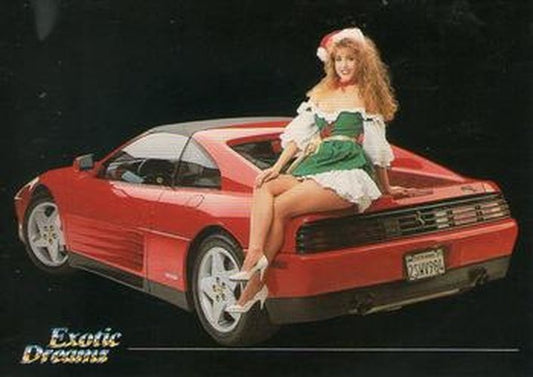 #34 Katherine with Ferrari 348 ts - 1992 All Sports Marketing Exotic Dreams