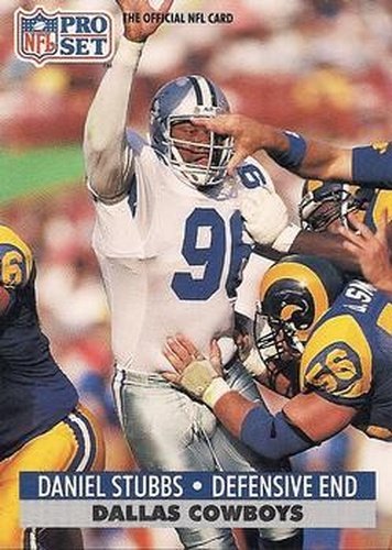 #134 Daniel Stubbs - Dallas Cowboys - 1991 Pro Set Football