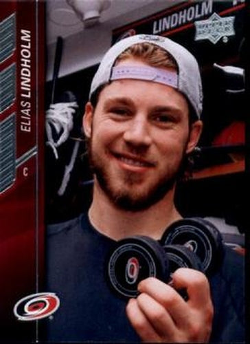#34 Elias Lindholm - Carolina Hurricanes - 2015-16 Upper Deck Hockey