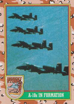 #34 A-10s in Formation - 1991 Topps Desert Storm
