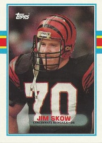 #34 Jim Skow - Cincinnati Bengals - 1989 Topps Football
