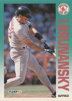 #34 Tom Brunansky - Boston Red Sox - 1992 Fleer Baseball