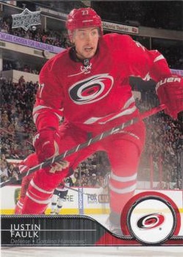 #34 Justin Faulk - Carolina Hurricanes - 2014-15 Upper Deck Hockey