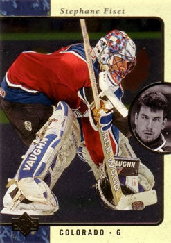 #34 Stephane Fiset - Colorado Avalanche - 1995-96 SP Hockey