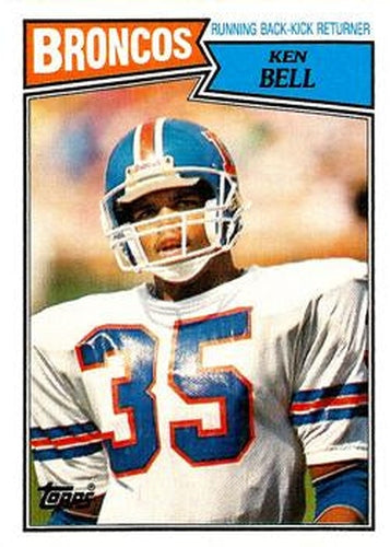 #34 Ken Bell - Denver Broncos - 1987 Topps Football