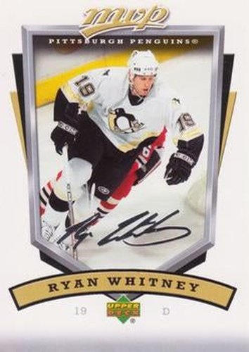 #234 Ryan Whitney - Pittsburgh Penguins - 2006-07 Upper Deck MVP Hockey