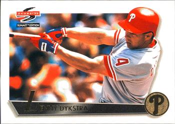 #34 Lenny Dykstra - Philadelphia Phillies - 1995 Summit Baseball