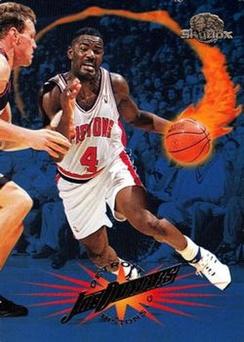 #34 Joe Dumars - Detroit Pistons - 1995-96 SkyBox Premium Basketball