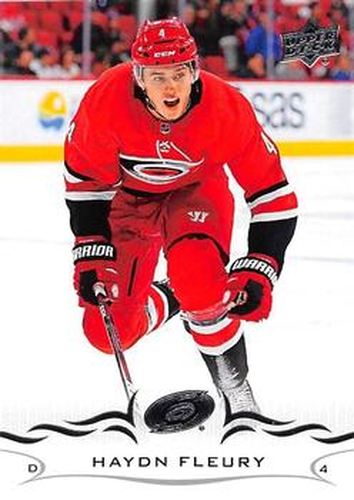 #34 Haydn Fleury - Carolina Hurricanes - 2018-19 Upper Deck Hockey