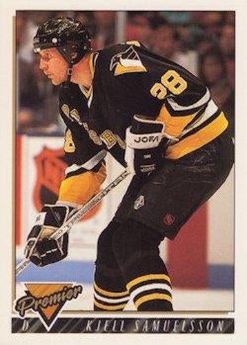 #34 Kjell Samuelsson - Pittsburgh Penguins - 1993-94 Topps Premier Hockey
