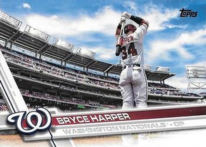 #34b Bryce Harper - Washington Nationals - 2017 Topps Baseball