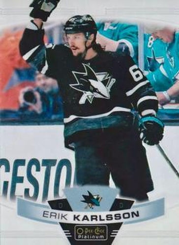#34b Erik Karlsson - San Jose Sharks - 2019-20 O-Pee-Chee Platinum Hockey