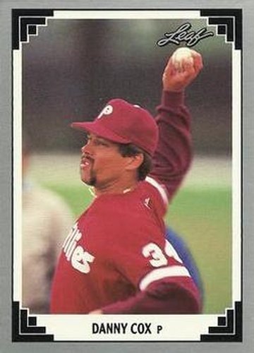 #350 Danny Cox - Philadelphia Phillies - 1991 Leaf Baseball