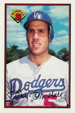 #350 Mike Marshall - Los Angeles Dodgers - 1989 Bowman Baseball