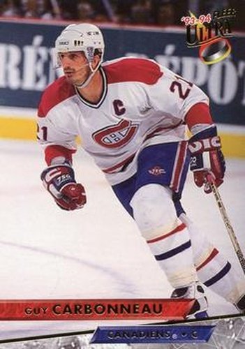 #350 Guy Carbonneau - Montreal Canadiens - 1993-94 Ultra Hockey