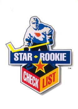 #350 Star Rookie Checklist - 1990-91 Upper Deck Hockey
