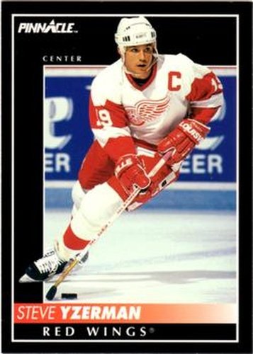 #350 Steve Yzerman - Detroit Red Wings - 1992-93 Pinnacle Canadian Hockey
