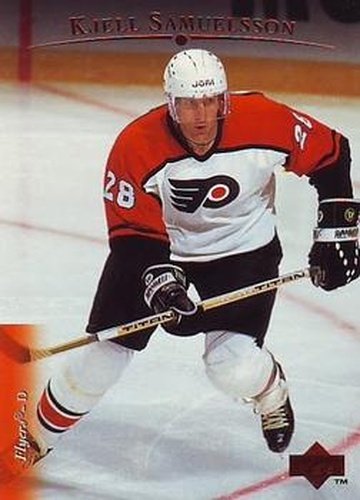 #350 Kjell Samuelsson - Philadelphia Flyers - 1995-96 Upper Deck Hockey