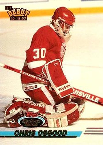 #350 Chris Osgood - Detroit Red Wings - 1993-94 Stadium Club Hockey