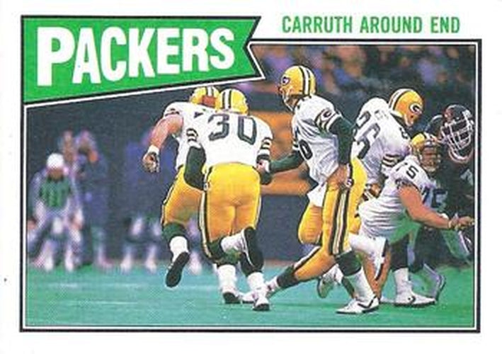 #350 Paul Ott Carruth - Green Bay Packers - 1987 Topps Football