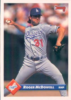 #350 Roger McDowell - Los Angeles Dodgers - 1993 Donruss Baseball