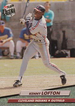 #350 Kenny Lofton - Cleveland Indians - 1992 Ultra Baseball