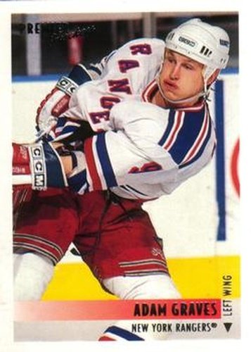 #350 Adam Graves - New York Rangers - 1994-95 O-Pee-Chee Premier Hockey