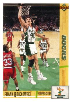 #350 Frank Brickowski - Milwaukee Bucks - 1991-92 Upper Deck Basketball