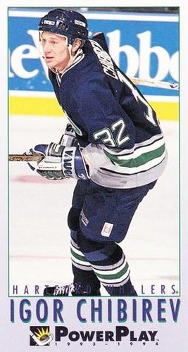 #350 Igor Chibirev - Hartford Whalers - 1993-94 Fleer PowerPlay Hockey