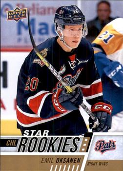 #350 Emil Oksanen - Regina Pats - 2017-18 Upper Deck CHL Hockey