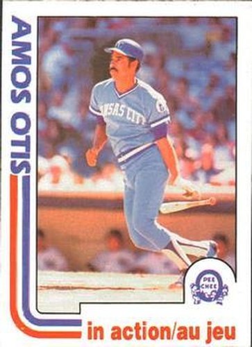 #350 Amos Otis - Kansas City Royals - 1982 O-Pee-Chee Baseball