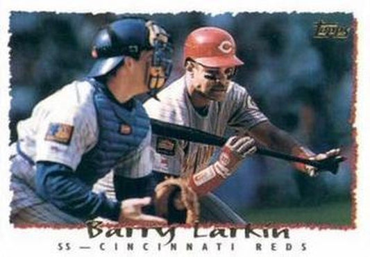 #350 Barry Larkin - Cincinnati Reds - 1995 Topps Baseball