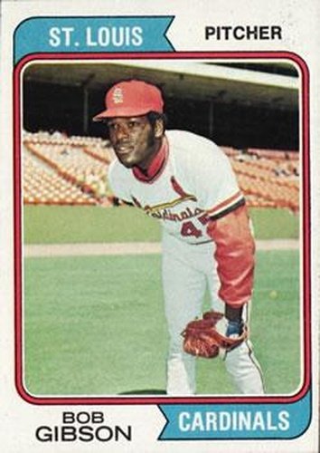 #350 Bob Gibson - St. Louis Cardinals - 1974 Topps Baseball