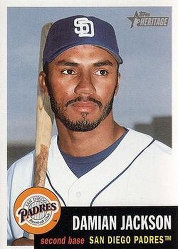 #350 Damian Jackson - San Diego Padres - 2002 Topps Heritage Baseball