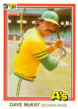 #350 Dave McKay - Oakland Athletics - 1981 Donruss Baseball