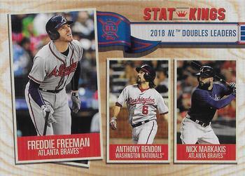 #350 Freddie Freeman / Anthony Rendon / Nick Markakis - Atlanta Braves / Washington Nationals - 2019 Topps Big League Baseball