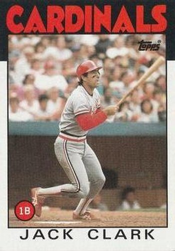 #350 Jackark - St. Louis Cardinals - 1986 Topps Baseball