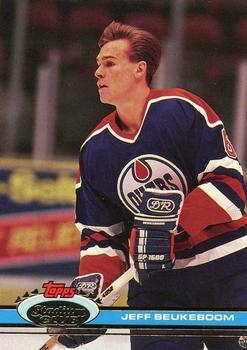 #350 Jeff Beukeboom - Edmonton Oilers - 1991-92 Stadium Club Hockey