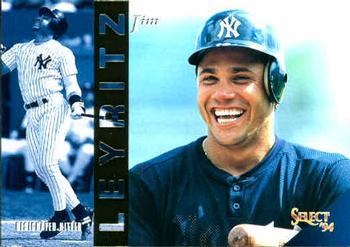 #350 Jim Leyritz - New York Yankees - 1994 Select Baseball
