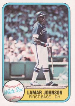 #350 Lamar Johnson - Chicago White Sox - 1981 Fleer Baseball