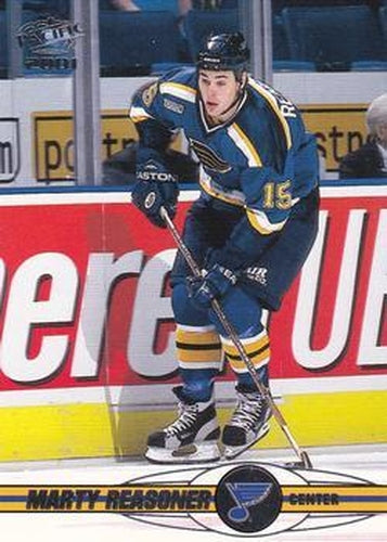 #350 Marty Reasoner - St. Louis Blues - 2000-01 Pacific Hockey