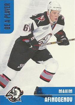 #350 Maxim Afinogenov - Buffalo Sabres - 1999-00 Be a Player Memorabilia Hockey