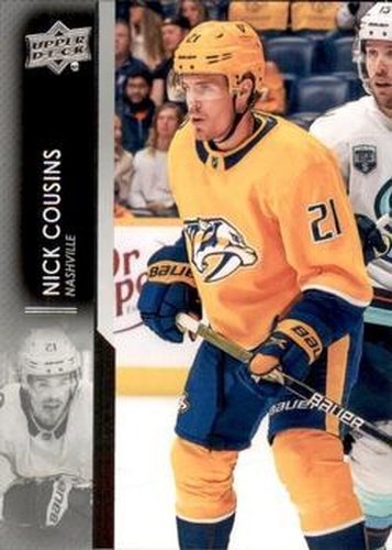 #350 Nick Cousins - Nashville Predators - 2021-22 Upper Deck Hockey