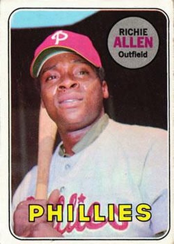 #350 Richie Allen - Philadelphia Phillies - 1969 Topps Baseball