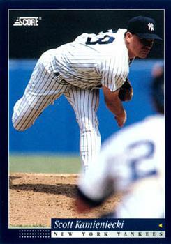 #350 Scott Kamieniecki - New York Yankees -1994 Score Baseball