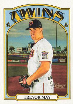 #350 Trevor May - Minnesota Twins - 2021 Topps Heritage Baseball