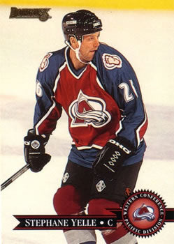 #350 Stephane Yelle - Colorado Avalanche - 1995-96 Donruss Hockey