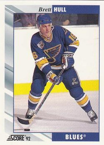 #350 Brett Hull - St. Louis Blues - 1992-93 Score USA Hockey