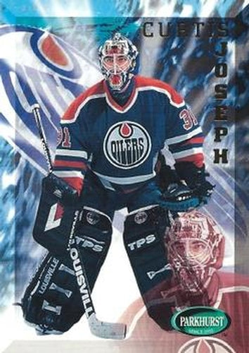 #350 Curtis Joseph - Edmonton Oilers - 1995-96 Parkhurst International Hockey