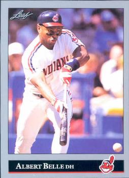#350 Albert Belle - Cleveland Indians - 1992 Leaf Baseball